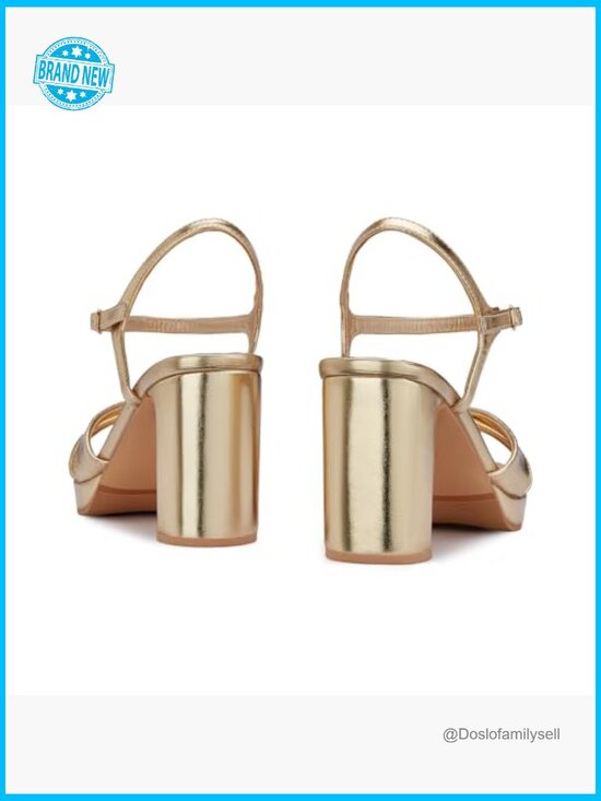 Black Chunky Ankle Strap Square Heels - The Shoe Life Square Open Toe Criss-Cross Strap Chunky Heel Platform Sandals with Ankle Buckle